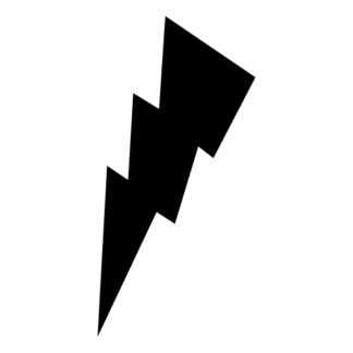 Thunder Decal (Black)